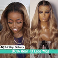 Ombre Ash Blonde 13x6 HD Lace Frontal Wig Body Wave