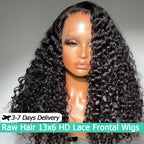 Burmese Curly HD Lace Frontal Wig | Natural Black | 13x4 & 13x6 |Skinmelt