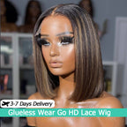 Highlight Straight Bob Lace Front Wig | HD Lace 5x5 13x4 13x6 | Glueless Wear & Go
