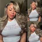 Ombre Ash Blonde Body Wave Lace Closure Wig | 5x5 6x6 HD Lace Glueless Wear & Go