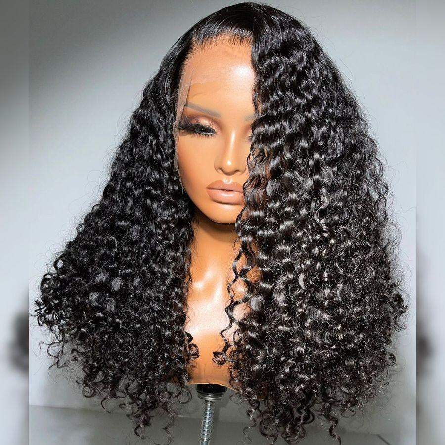 Burmese Curly HD Lace Frontal Wig | Natural Black | 13x4 & 13x6 |Skinmelt