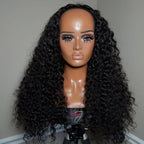 3-in-1 Flip Over Curly Half Wig | Glueless Human Hair | 180% & 250% Density