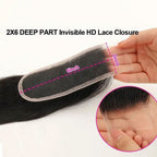 2x6 HD Lace Closure | Deep Parting Skinmelt Finish | Multiple Textures