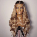 Ombre Ash Blonde 13x6 HD Lace Frontal Wig Body Wave