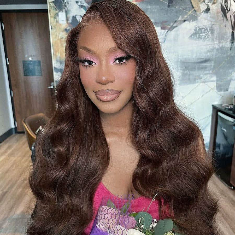 Chocolate Brown Body Wave HD Lace Closure Wig | 5x5 6x6 Glueless Wear & Go With Drawstrings