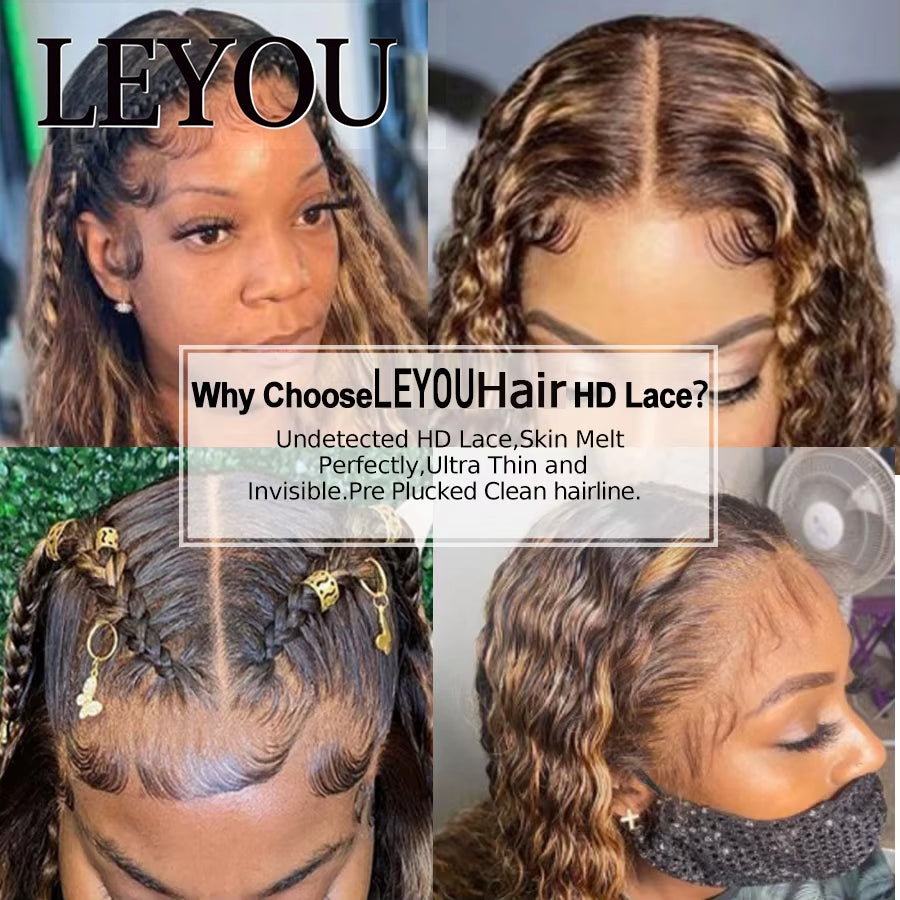 Highlight 4/27 Water Wave 13x4 & 13x6 HD Lace Frontal Wig | Skinmelt