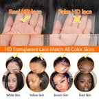 Leyouhair Deep Wave HD Lace Closure Frontal Only 5x5 13x4 13x6