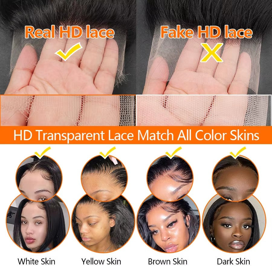 Leyouhair Deep Wave HD Lace Closure Frontal Only 5x5 13x4 13x6