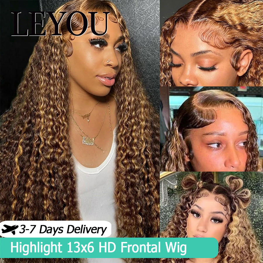 Highlight 4/27 Water Wave 13x4 & 13x6 HD Lace Frontal Wig | Skinmelt