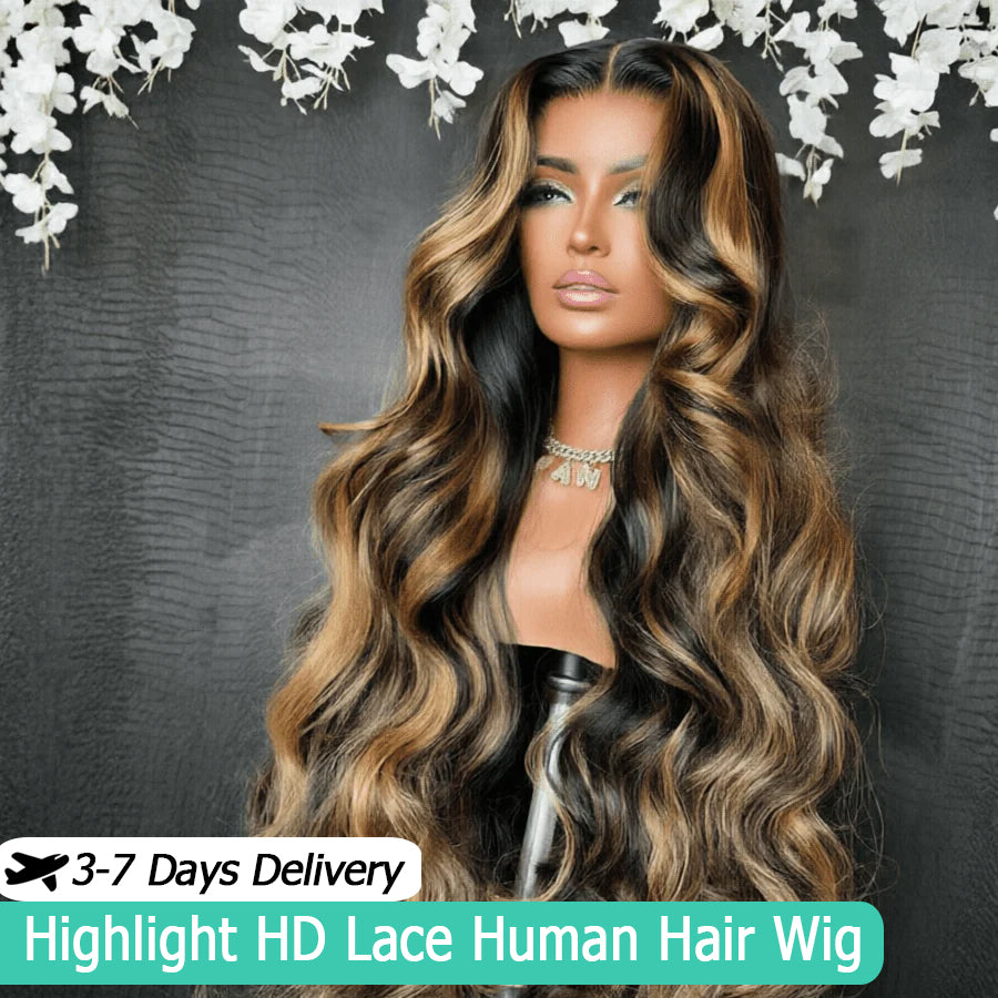Highlight Honey Blonde HD Lace Closure Wig | 5x5 & 6x6 Glueless Wear & Go