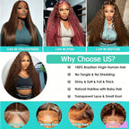 Chocolate Brown Deep Wave Wig | HD Lace Frontal 13x4 & 13x6 | 100% Human Hair