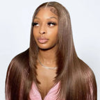 Chocolate Brown Layered Cut Wig | Glueless 5x5 6x6 HD Lace Closure Wig | Wear & Go Human Hair