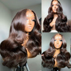Chocolate Brown Body Wave Wig | HD Lace Frontal 13x4 & 13x6 | 100% Human Hair
