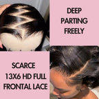 Loose Deep Wave HD Lace Frontal Wig | Natural Black | 13x4 & 13x6 | 180% & 250% Density
