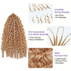 #27 Honey Blonde Burmese Curly Crochet Human Hair | Knotless Miracle Knots | Reusable Protective Style