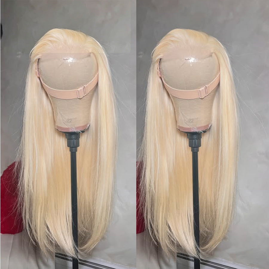 Straight 613 Blonde Skinmelt Real HD 13x6/13x4 Lace Full Frontal Wig Glueless Wig