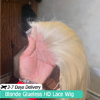 Straight 613 Blonde Skinmelt Real HD 13x6/13x4 Lace Full Frontal Wig Glueless Wig