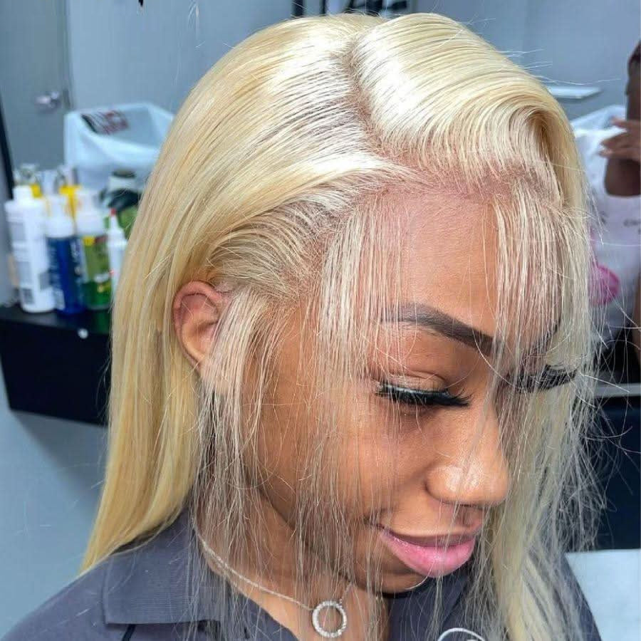 Straight 613 Blonde Skinmelt Real HD 13x6/13x4 Lace Full Frontal Wig Glueless Wig
