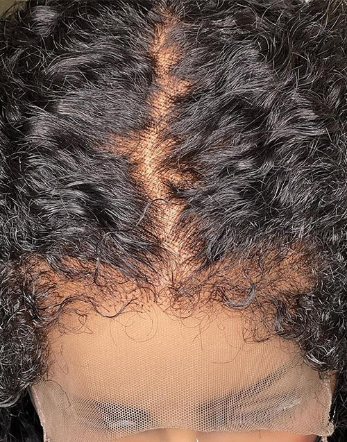 Pre-Plucked Kinky Edges Glueless 5x5 6x6 Curly HD Lace Closure Wig