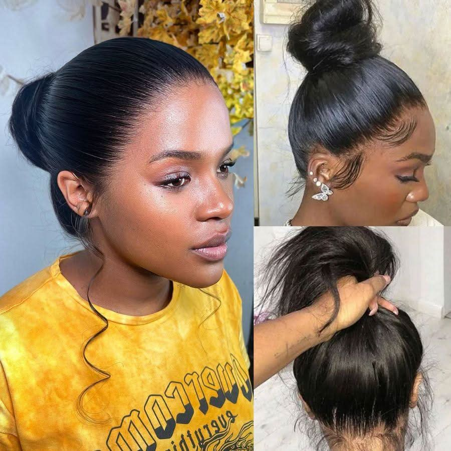 Glueless Invisible Strap 360 HD Lace Wig Straight Hair | Pre-Plucked Clean Hairline