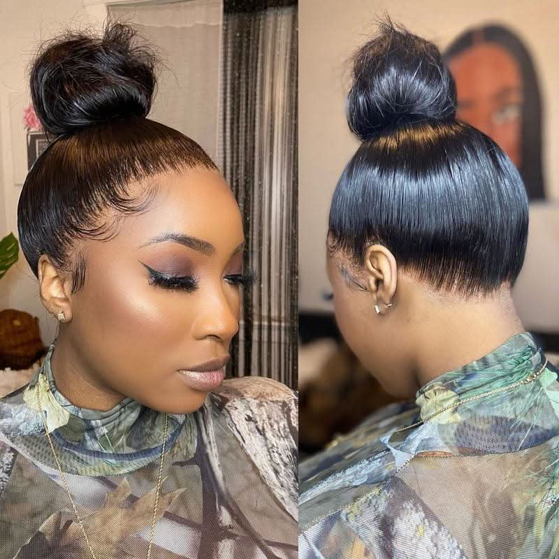 Glueless Invisible Strap 360 HD Lace Wig Straight Hair | Pre-Plucked Clean Hairline