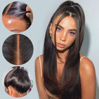 Glueless Invisible Strap 360 HD Lace Wig Straight Hair | Pre-Plucked Clean Hairline