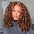 Chocolate Brown Burmese Curly HD Lace Wig | 5x5 & 6x6 Glueless Wear & Go Wig
