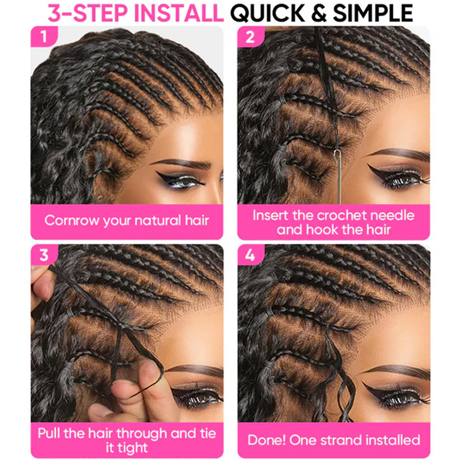 4/27 Highlight Body Wave Crochet Hair | Reusable Knotless Miracle Knots