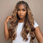 4/27 Highlight Body Wave Crochet Hair | Reusable Knotless Miracle Knots