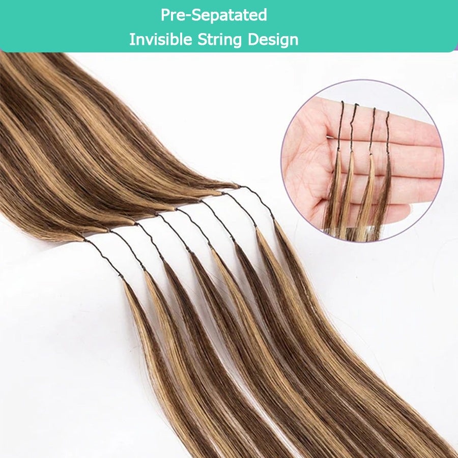 4/27 Highlight Body Wave Crochet Hair | Reusable Knotless Miracle Knots