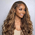 4/27 Highlight Body Wave Crochet Hair | Reusable Knotless Miracle Knots