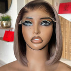 Ombre Ash Blonde Straight Bob Glueless HD Lace Wig | 5x5 13x4 13x6 | Wear & Go
