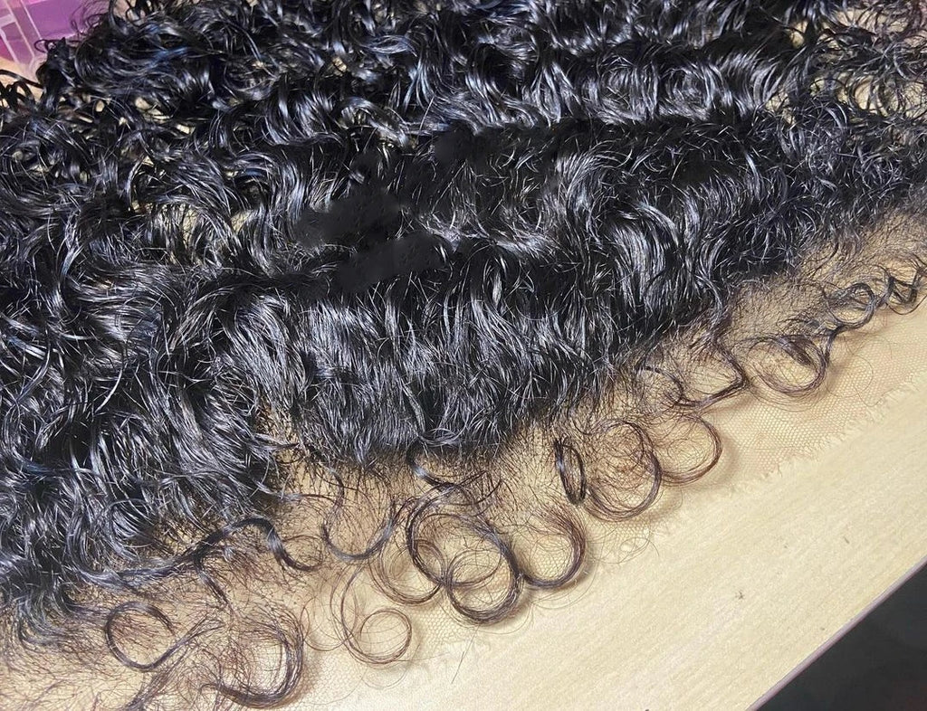 Leyouhair Curly Baby Hairline HD Lace Closure Frontal 5x5 13x4 13x6 Water Wave