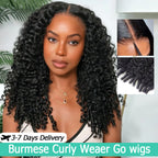 Burmese Curly HD Lace Closure Wig | Glueless Wear & Go | 5x5 & 6x6