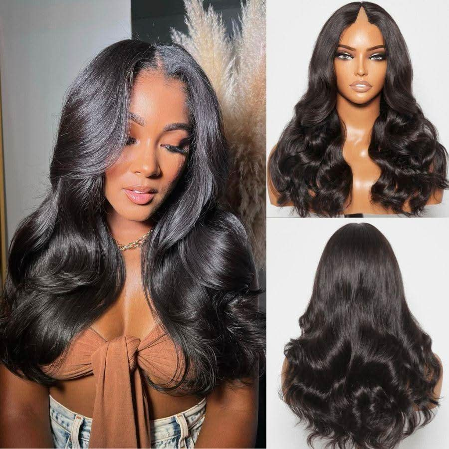 Glueless U | V Part Wig Human Hair| 180% & 250% Density Body Wave