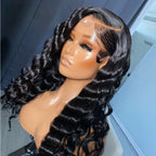 Loose Deep Wave HD Lace Frontal Wig | Natural Black | 13x4 & 13x6 | 180% & 250% Density