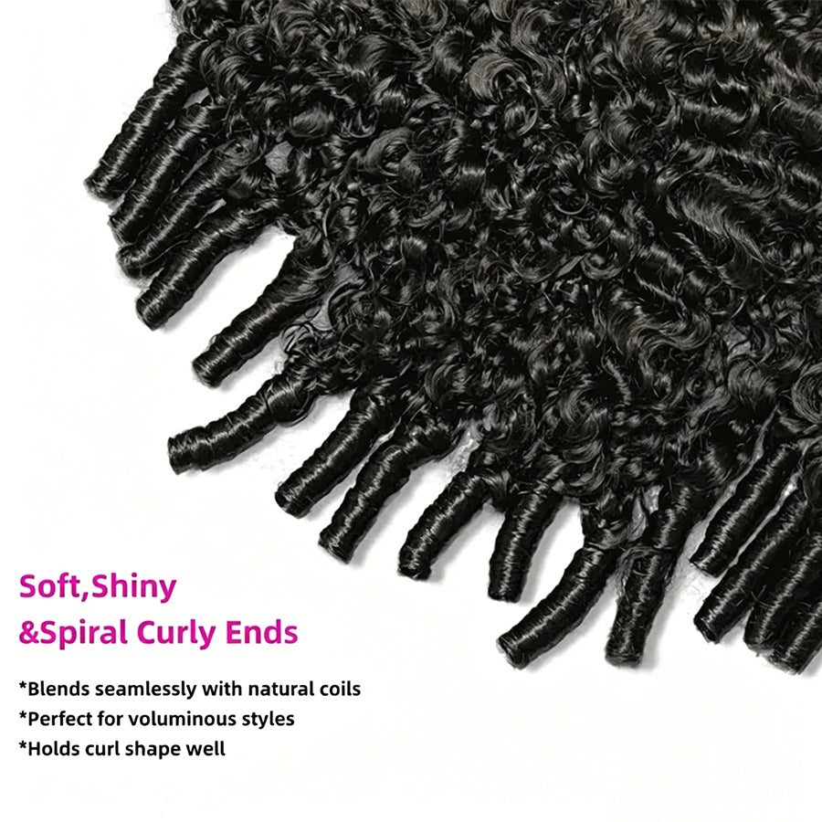 3-in-1 Flip Over Burmese Curly Half Wig | Glueless Human Hair
