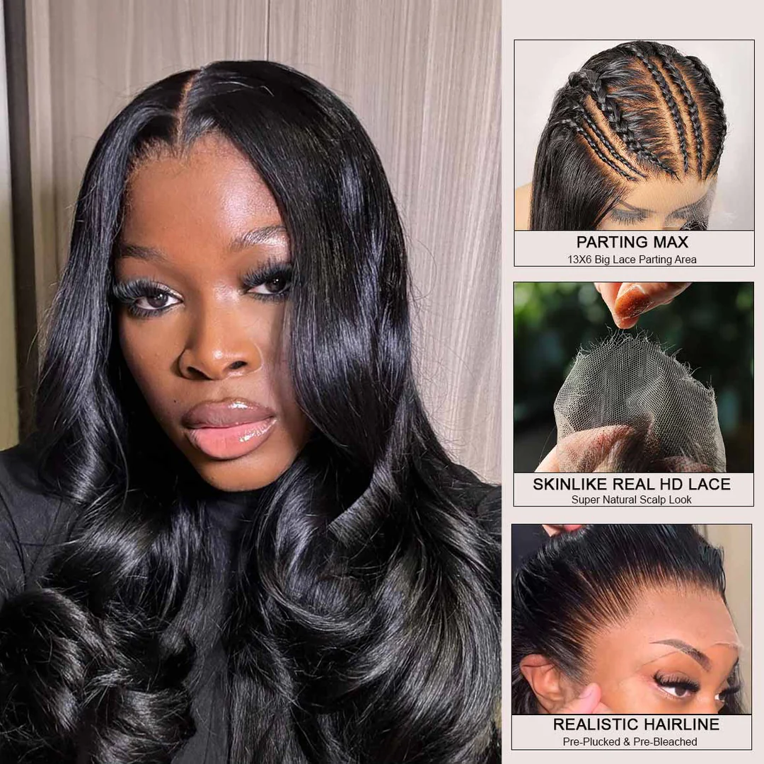 250% Body Wave 13x6 HD Full Frontal Wig Human Hair | 5x5/ 13x4