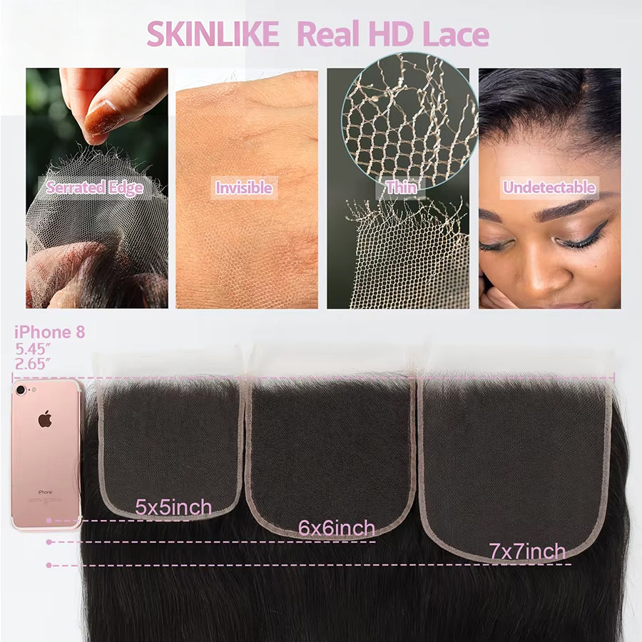 Lagos M Hairline Skinmelt HD Lace Closure & Frontal Only | 5x5 6x6 7x7 9x6 13x4 13x6