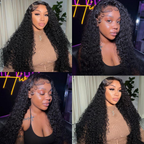 250% Water Wave 13x6 HD Lace Frontal Wig Curly