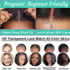 Body Wave 5x5 HD Lace Closure Wig With Drawstrings | Glueless | 180% & 250% Density