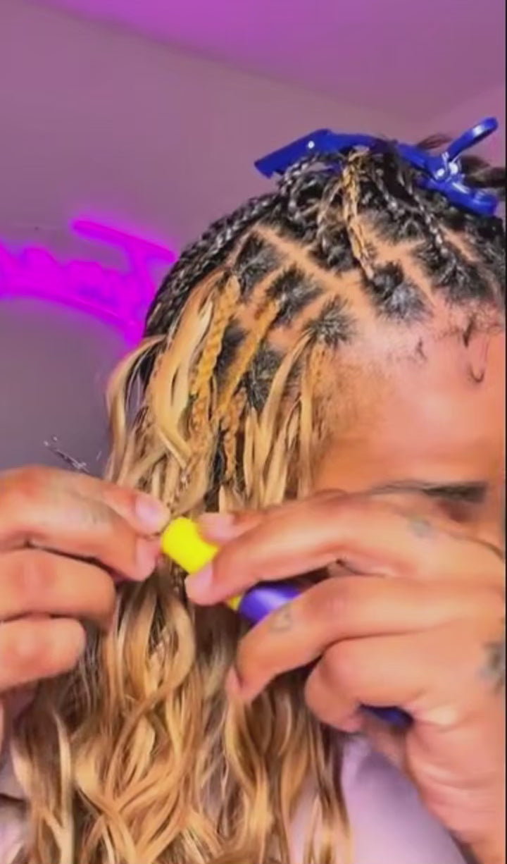 4/27 Highlight Body Wave Crochet Hair | Reusable Knotless Miracle Knots